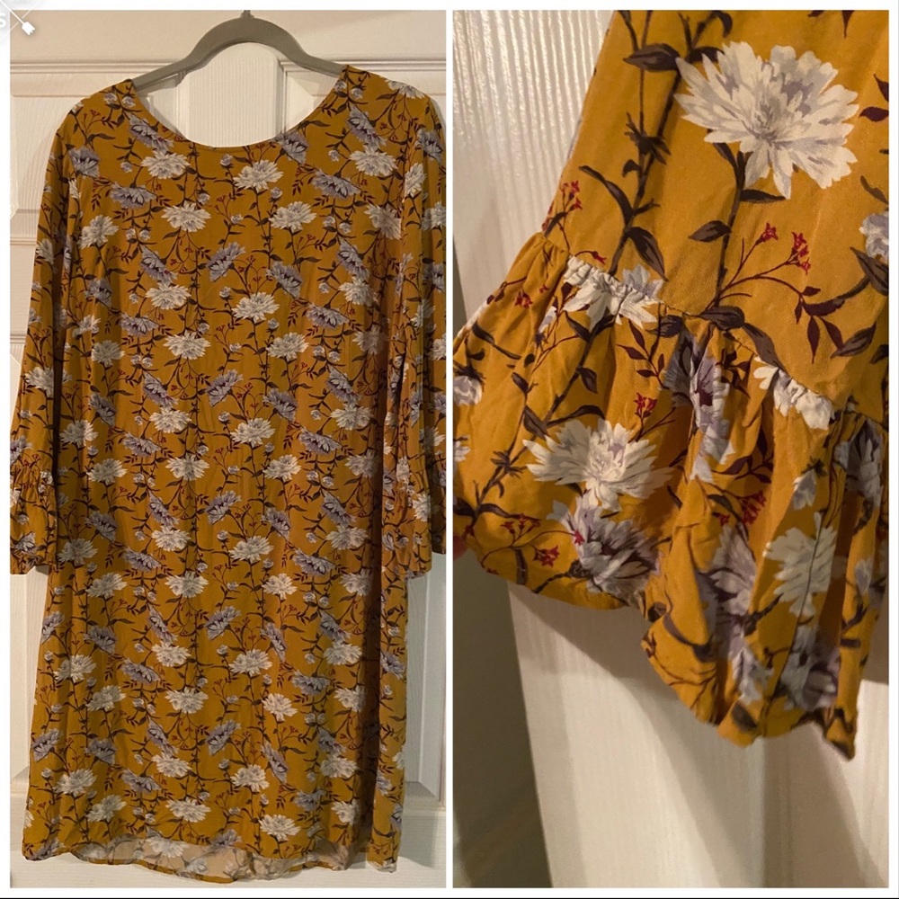 Fall floral dress